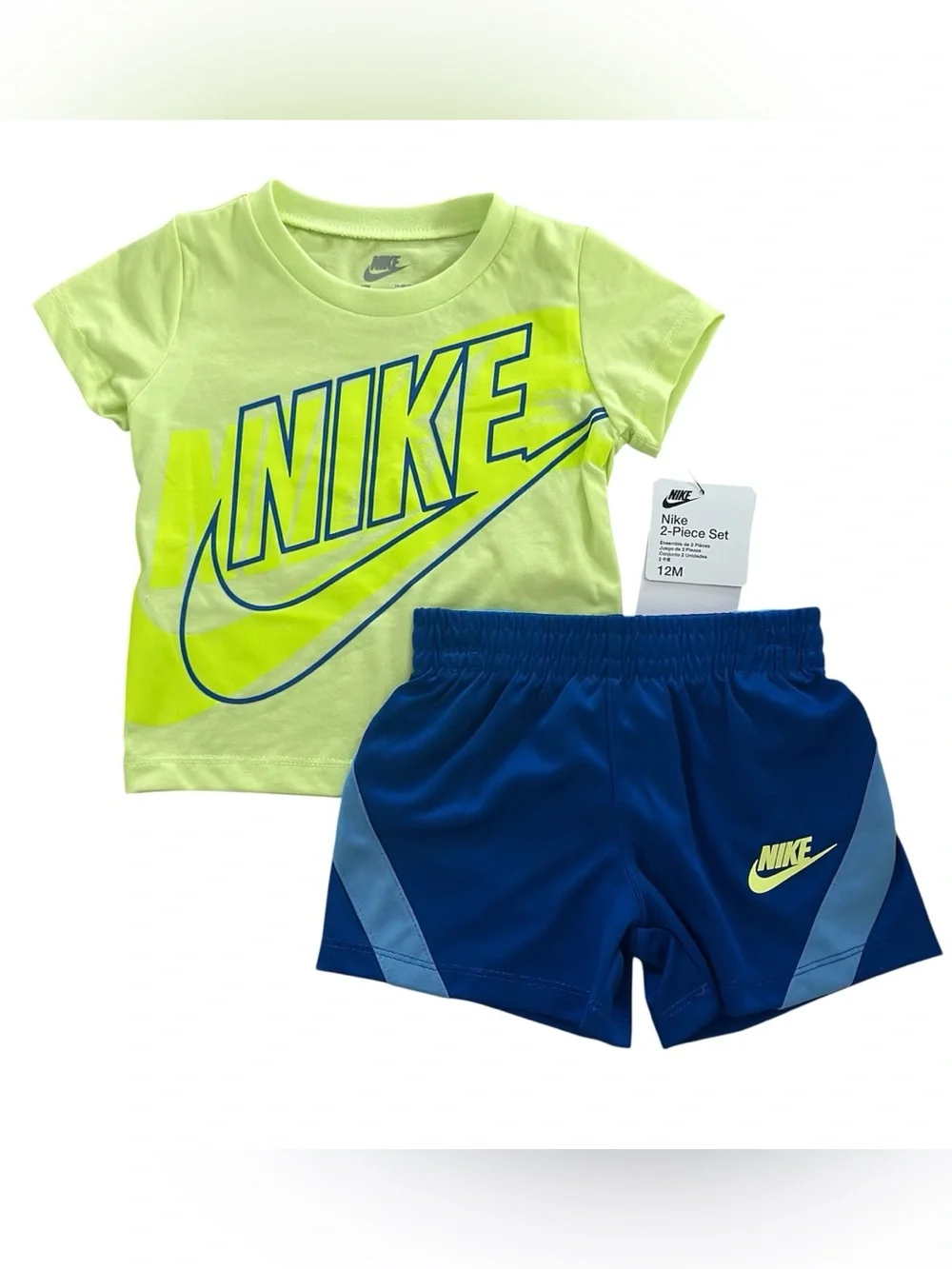 Nike Boys 12 Months 2-Piece Outfit Sets Lot of 3 NWT Shorts & Tees Athletic